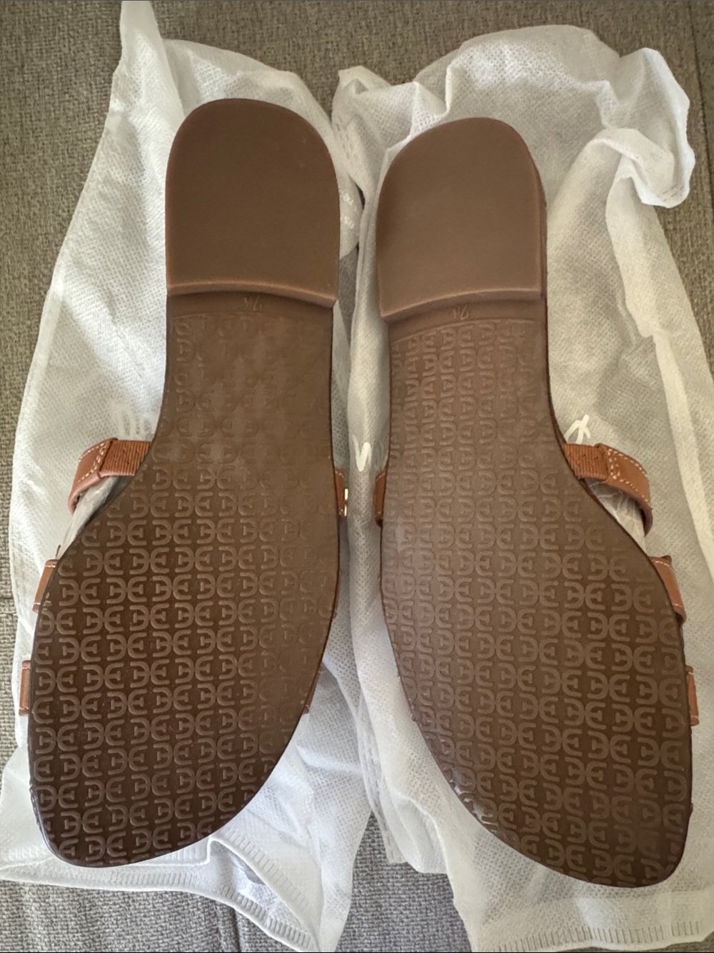 SAM EDELMAN Bay Saddle Leather Sandals Brown New in Box - Picture 4 of 4